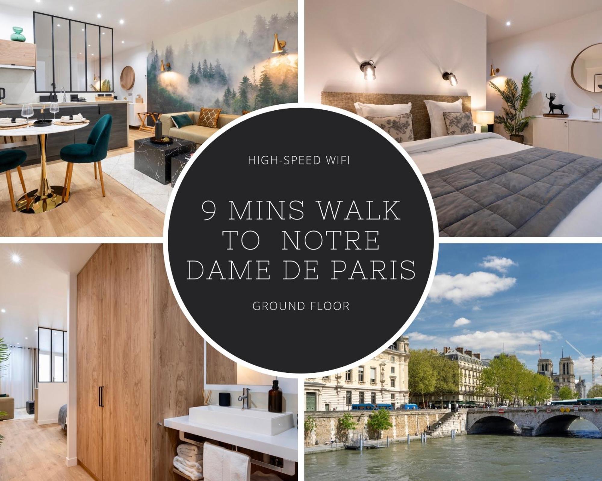 Appartement Cosy A 9 Min A Pied De La Cathedrale Notre Dame Parigi Esterno foto